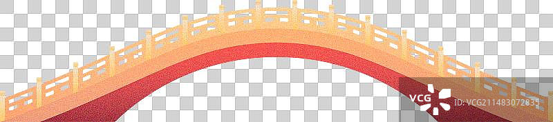 清明上河图中的一座古桥，浙江省金华市东阳市横店景区图片素材
