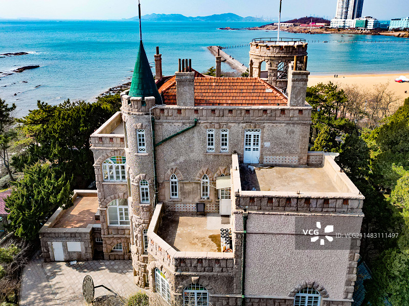 青岛八大关花石楼图片素材