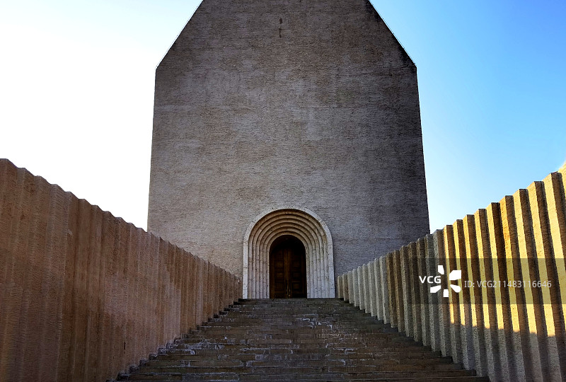 北京中国油画院风光系列之展厅大楼外景图片素材