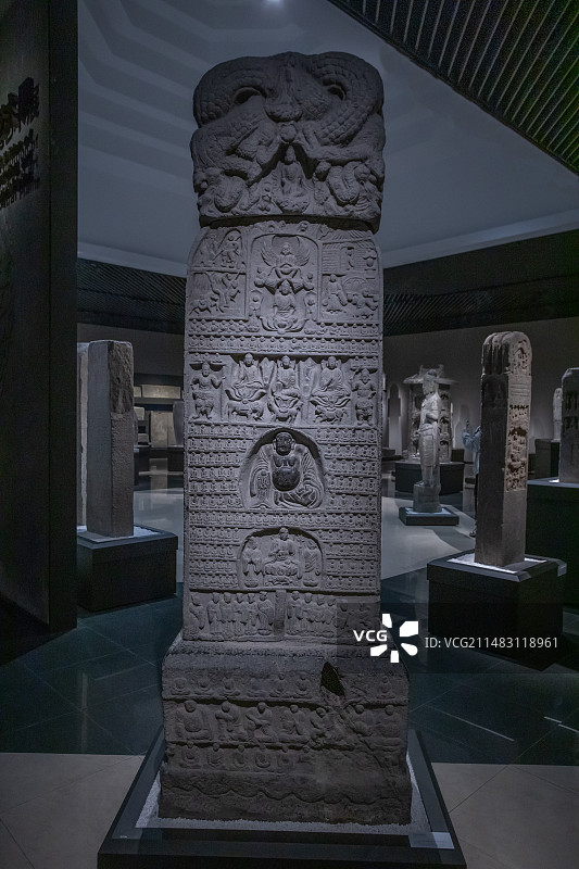 河南省博物院千佛堂造像碑明嘉靖十三年公元1534年原存延津县图片素材