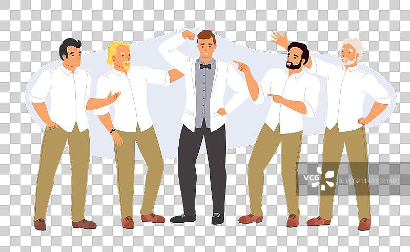 快乐的单身派对图片素材