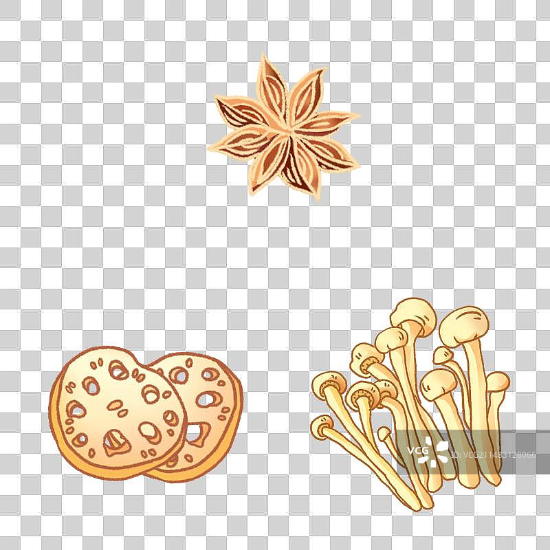 国风插画中国传统节日春节节日吃火锅插画图片素材