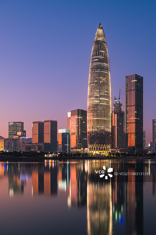 都市风光-深圳南山粤海街道-总部基地-华润大厦-春笋图片素材