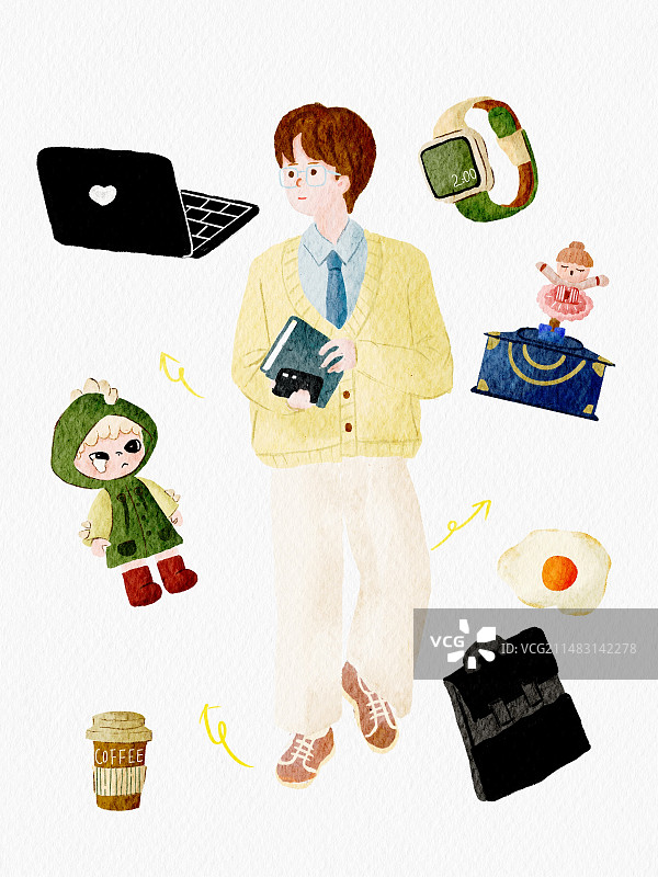 打工人日常图片素材