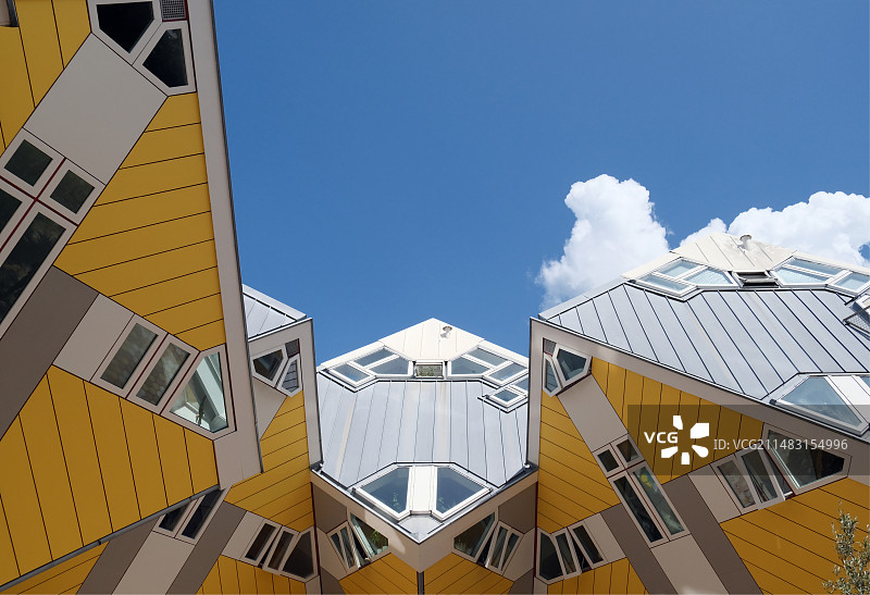 荷兰鹿特丹立体方块屋图片素材