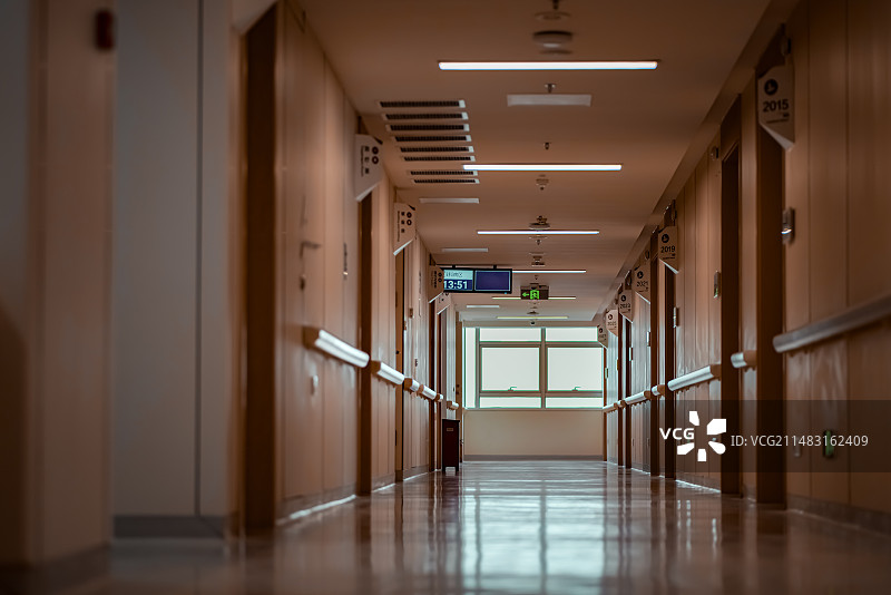 医院病房内部走廊图片素材