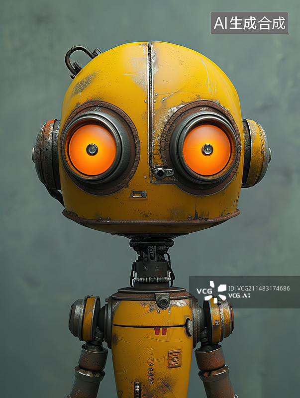 【AI数字艺术】灰色背景下复古相机的特写镜头图片素材
