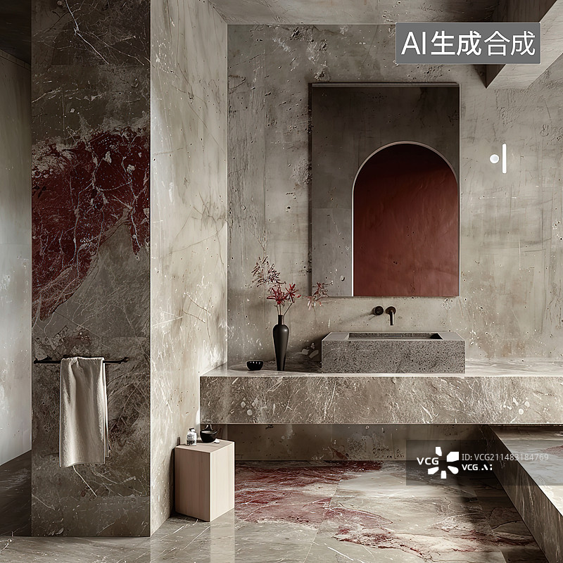 【AI数字艺术】现代建筑内部结构图片素材