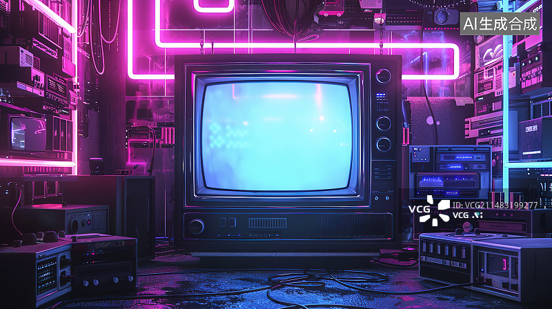 【AI数字艺术】音乐演唱会舞台上的高角度视图图片素材