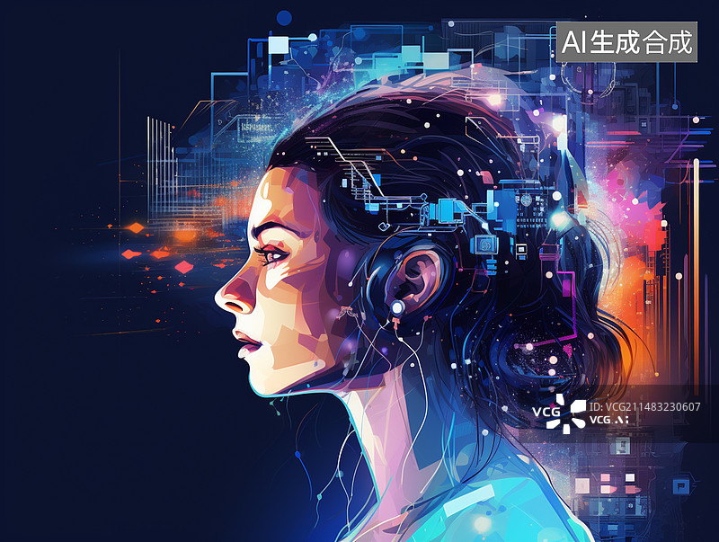 【AI数字艺术】新质生产力相关概念图图片素材