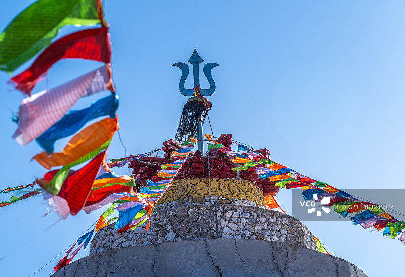 蒙古族 部落文化 图腾 辽宁省喀左县  敖包图片素材