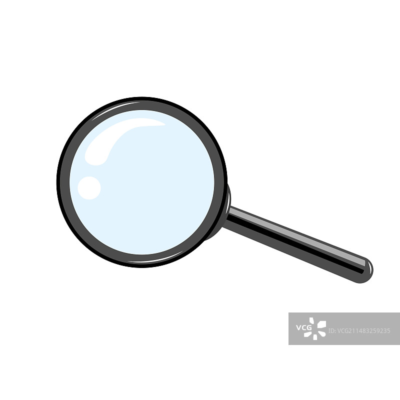 放大镜手绘图图片素材