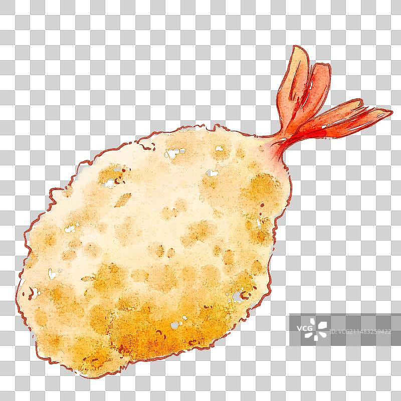 天妇罗炸虾球图片素材