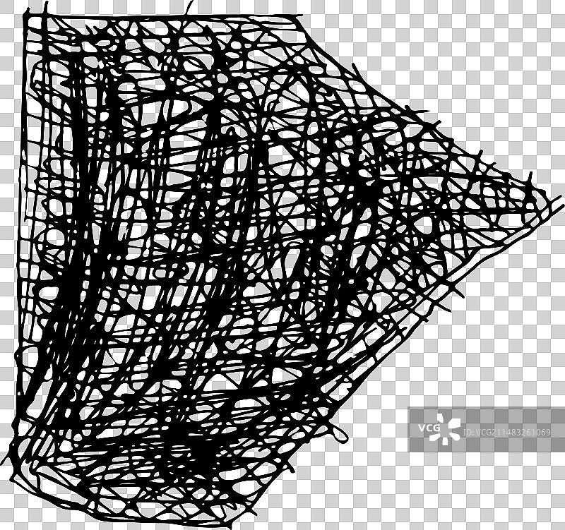 箭头形状的铅笔或马克笔涂鸦图片素材