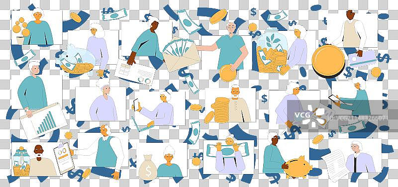 老年人的退休理财生活图片素材