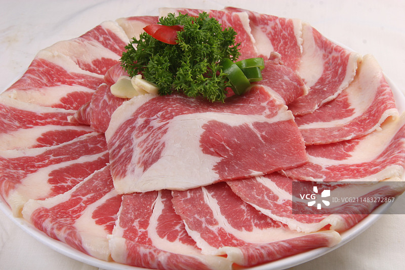 火锅食材肥羊片图片素材