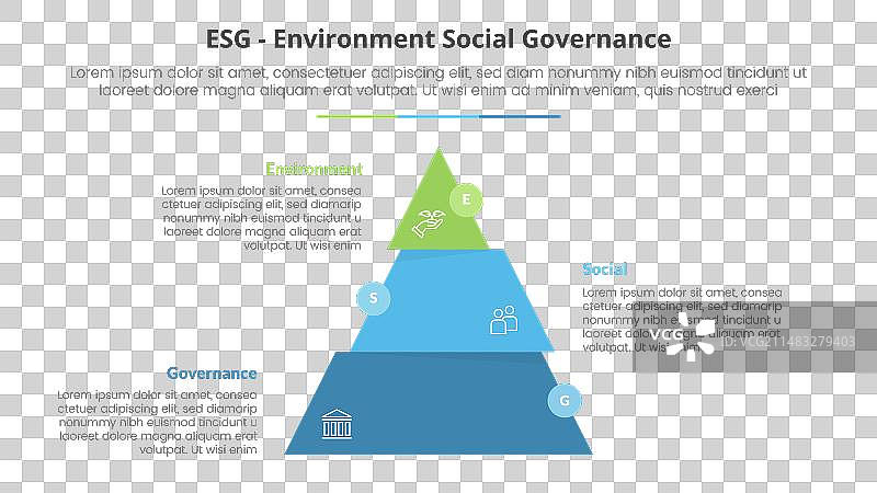 ESG框架信息图概念幻灯片图片素材