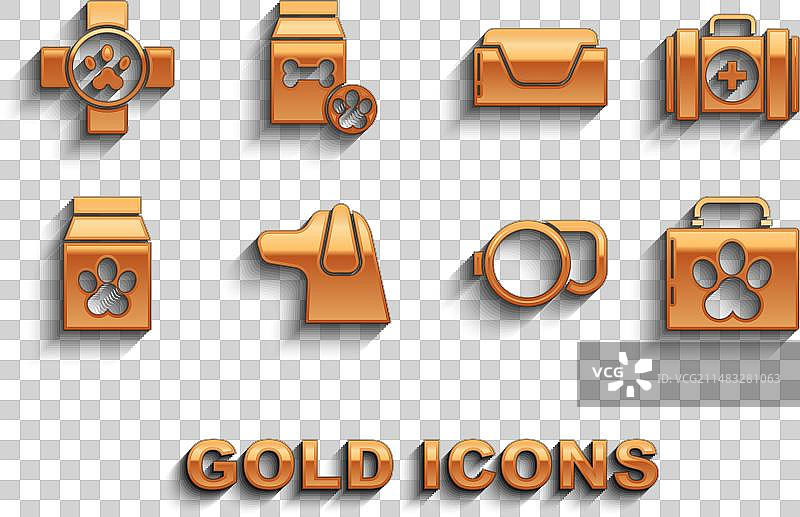 宠物狗急救箱伸缩绳套装图片素材