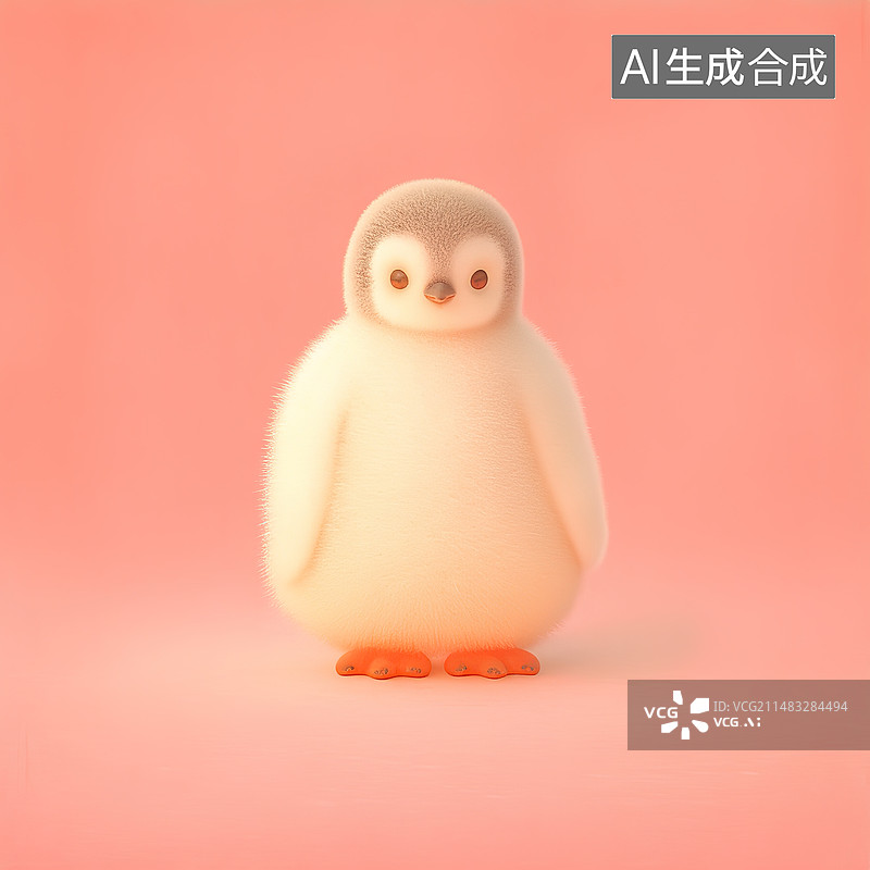 【AI数字艺术】毛绒质感3D可爱动物元素图片素材