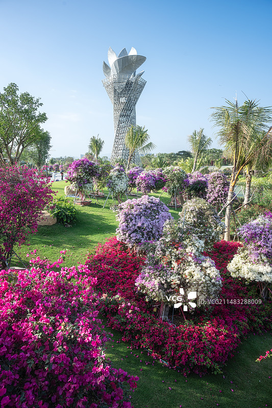 三亚崖州湾科技城火炬图片素材