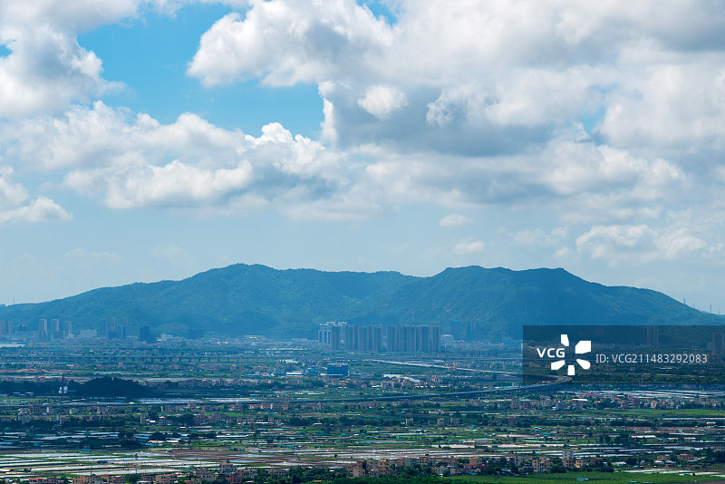 航拍视角下的香海大桥图片素材