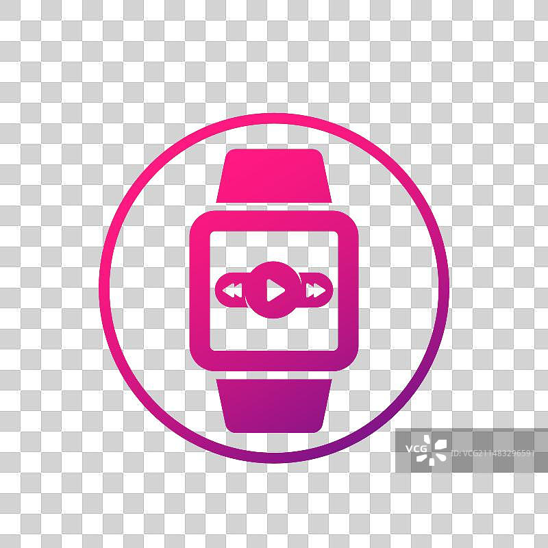 智能手表音乐播放器图标图片素材