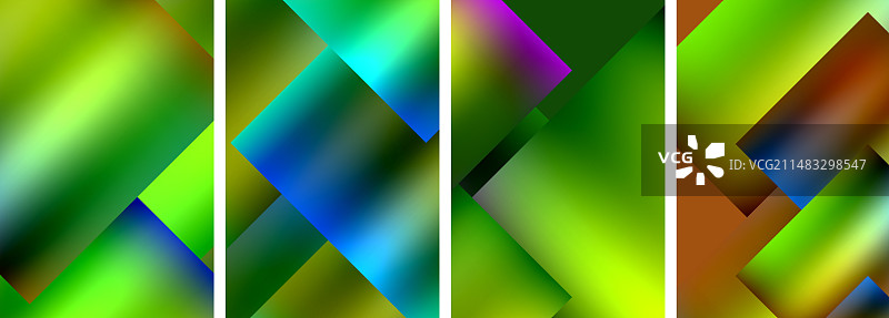 彩色金属方形抽象海报背景图片素材