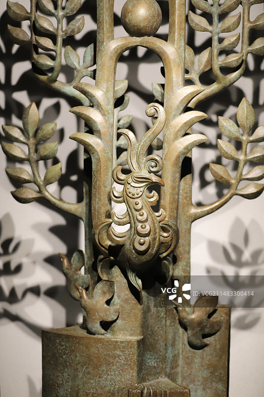 韩美林艺术馆的凤凰展品图片素材