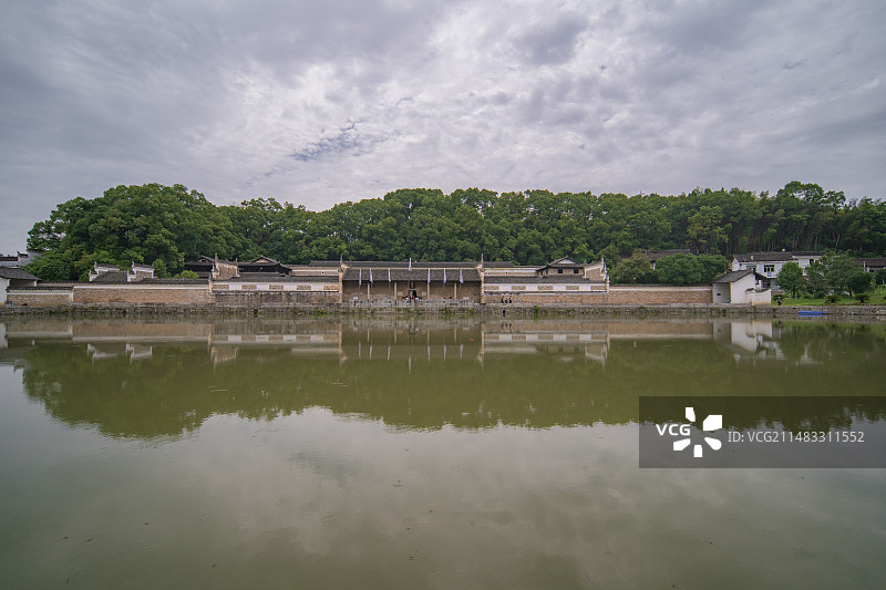 湖南娄底曾国藩故居富厚堂庭院图片素材