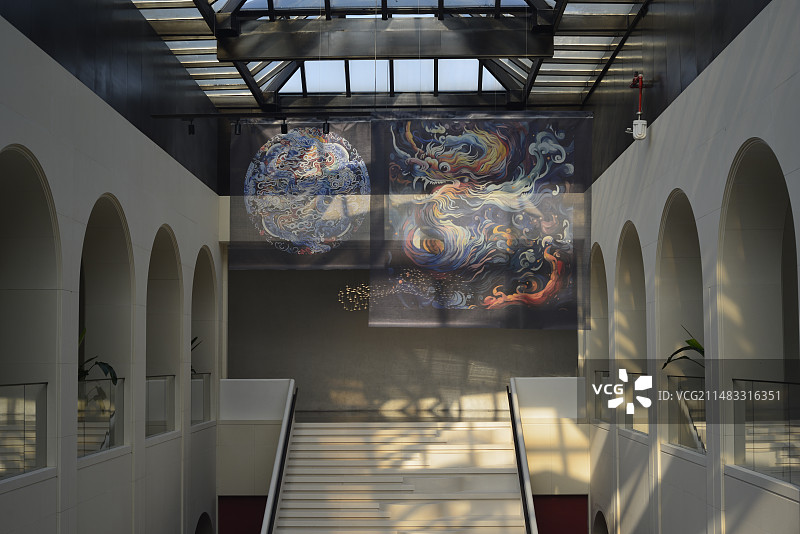 室内建筑空间构成图片素材