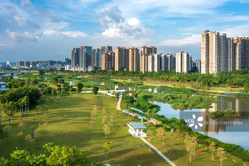 广西南宁心圩江明月湖公园图片素材