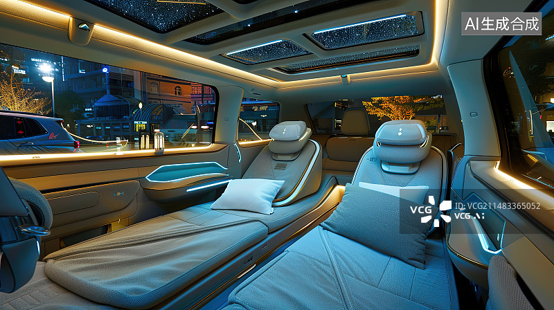 【AI数字艺术】汽车内部的座椅图片素材