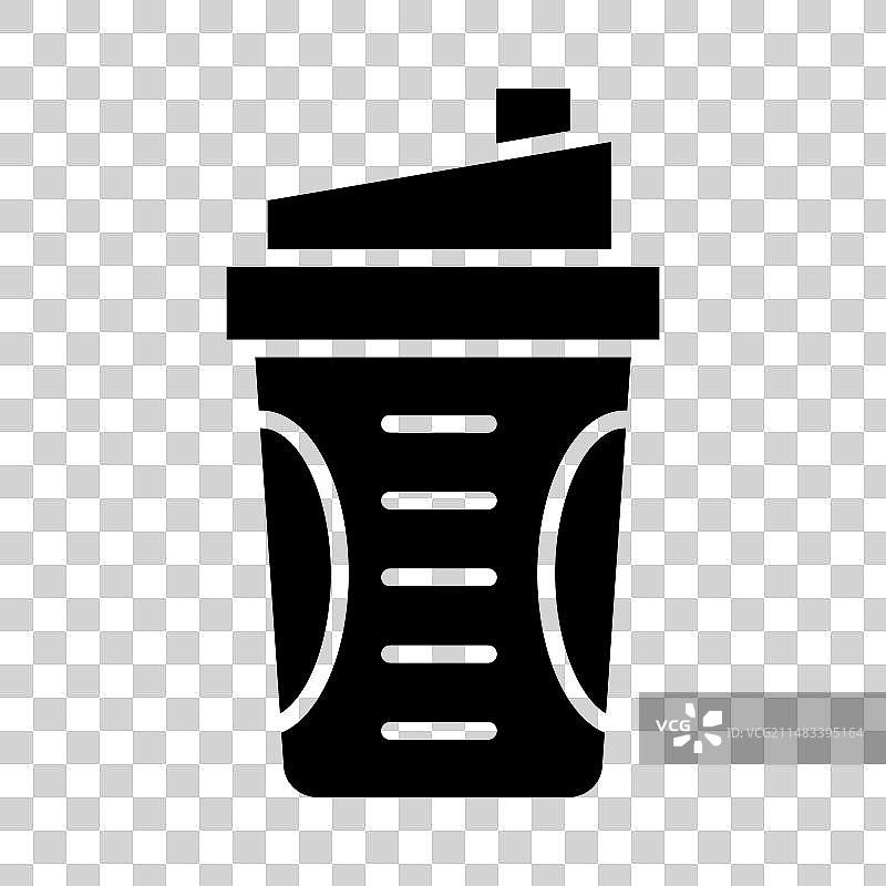 个人用蛋白质奶昔字形图标图片素材