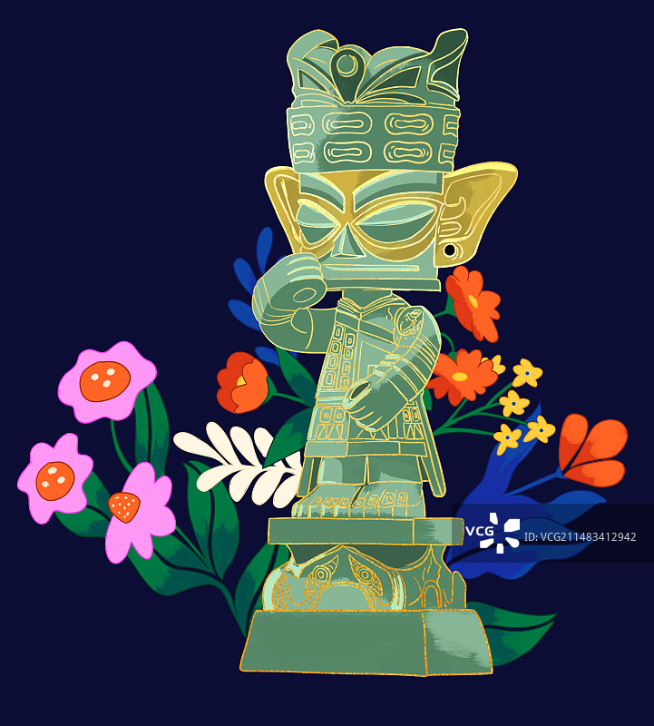 三星堆的春天图片素材