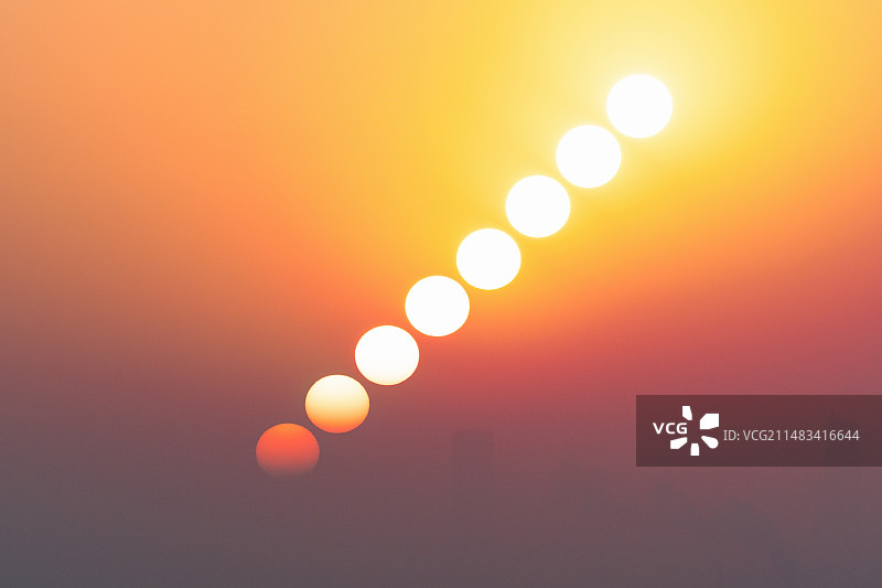 日落时的天空景色图片素材