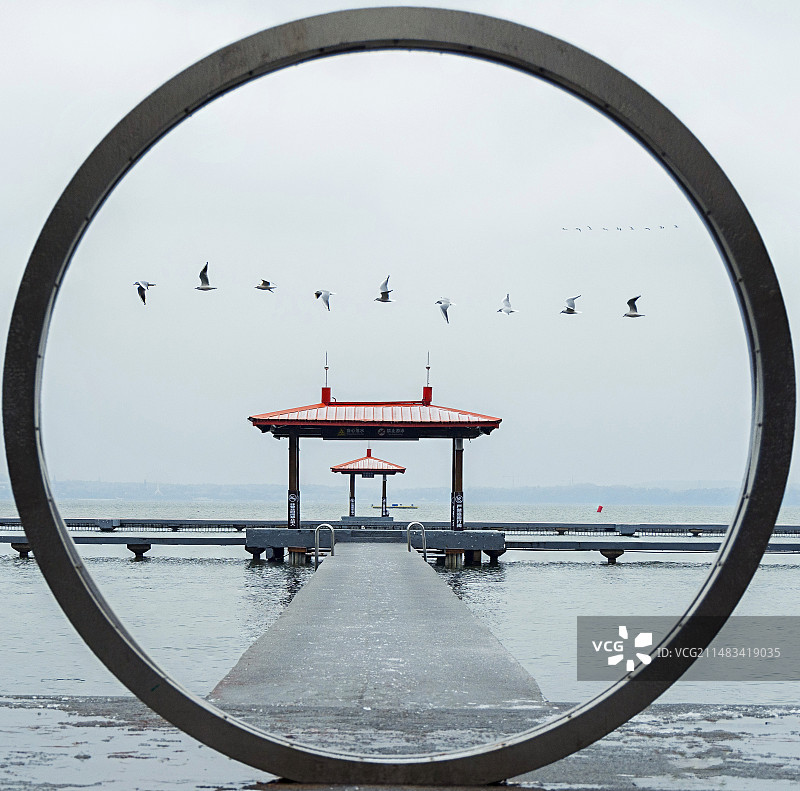 东湖画中画图片素材