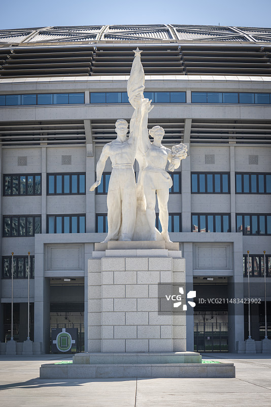 北京工人体育场新工体雕塑图片素材