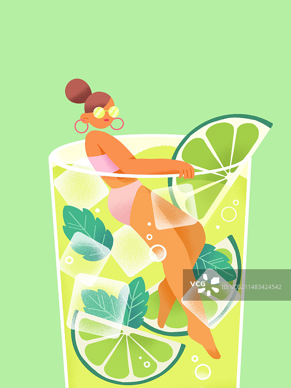 清凉夏日图片素材