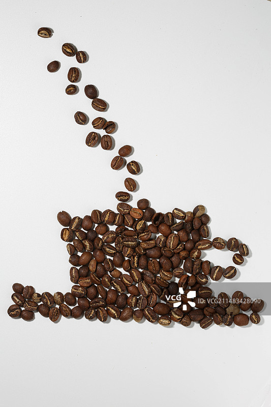 咖啡豆 浅度烘焙咖啡豆图片素材