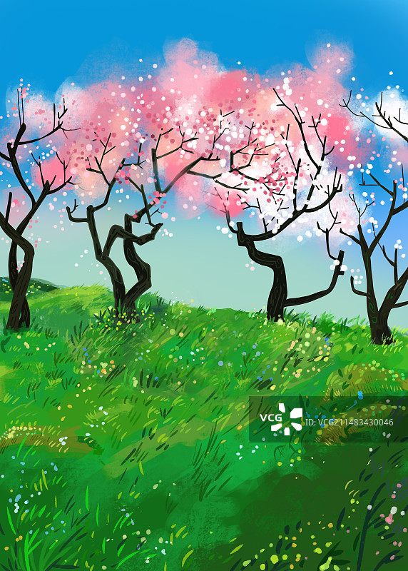 樱花园图片素材