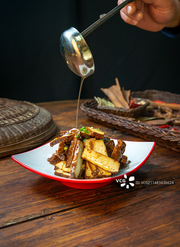 卤香干美食图片素材