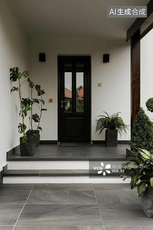 【AI数字艺术】现代建筑内部结构图片素材