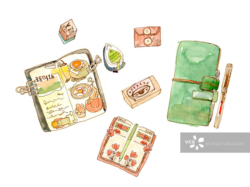 手帐文具图片素材