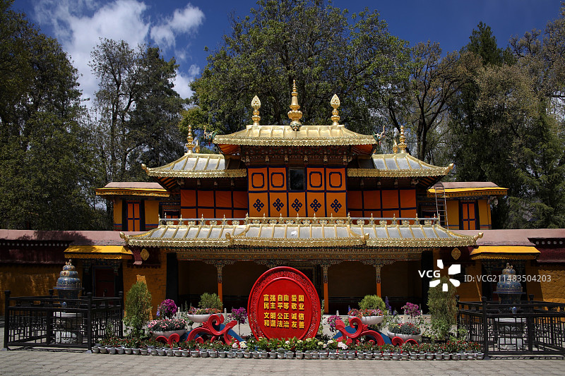 罗布林卡图片素材