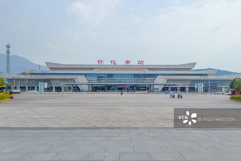 怀化南站站前广场外景图片素材