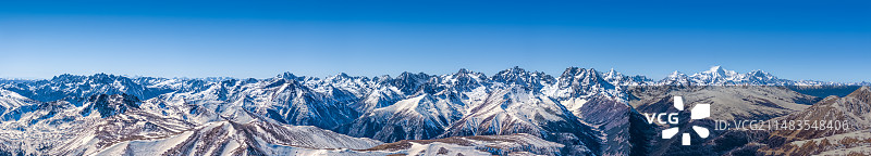 白马雪山梅里雪山同框图片素材