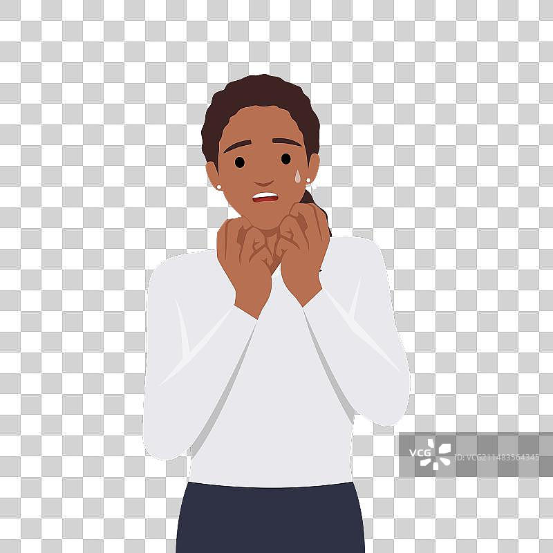 担忧和压力概念人像图片素材