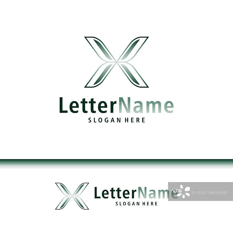 现代字母X标志创意X标志图片素材