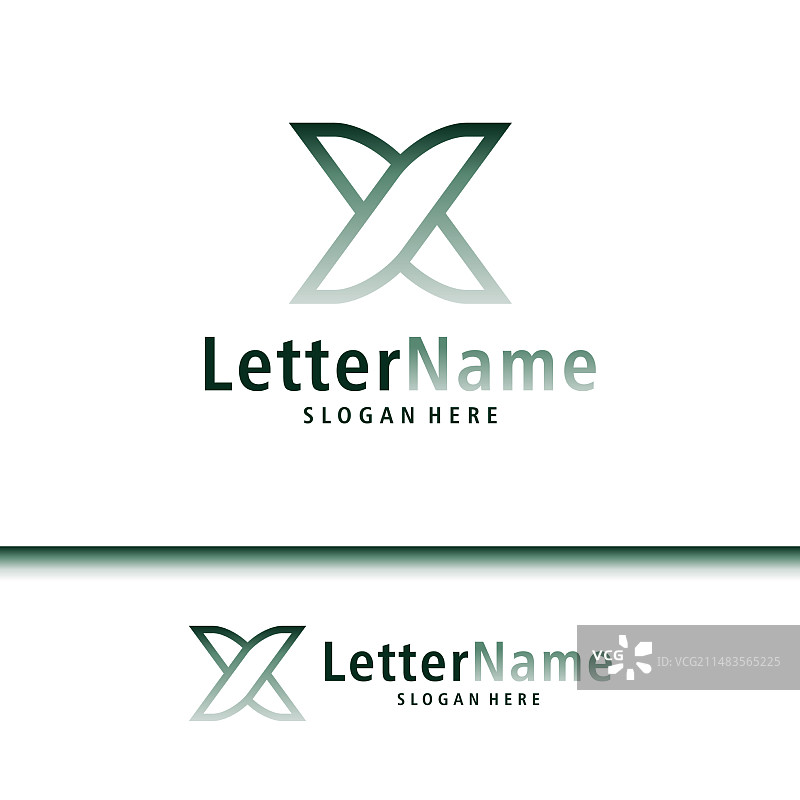 现代字母X标志创意X标志图片素材