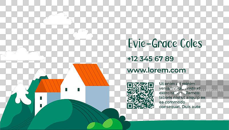 山景信息名片图片素材